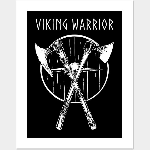 Viking Warrior Wall Art by Deathrocktee